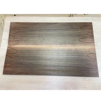 Орех Американский Заболонь заготовка на топ Смешанный АА 15х185х600 мм 2 шт, книжкой (Уценка, трещины)-0