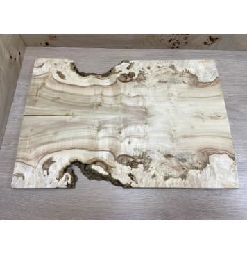 Клён Американский Каповый заготовка на топ Смешанный АА 17х130-197х575 мм 2 шт книжкой -0