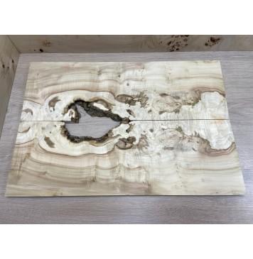 Клён Американский Каповый заготовка на топ Смешанный АА 17х130-197х575 мм 2 шт книжкой -1