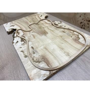 Клён Американский Каповый заготовка на топ Смешанный АА 17х130-197х575 мм 2 шт книжкой -2