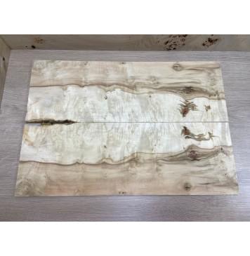 Клён Американский Каповый заготовка на топ Смешанный АА 11х195х565 мм 2 шт книжкой -0