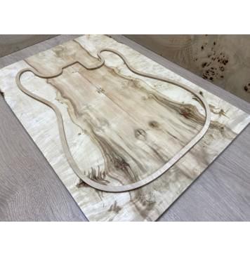 Клён Американский Каповый заготовка на топ Смешанный АА 11х195х565 мм 2 шт книжкой -2