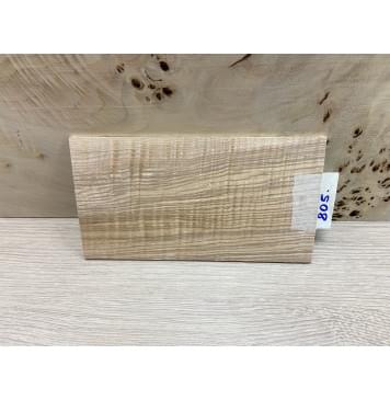 Ясень Оливковый Волнистый заготовка накладки на головку грифа Смешанный ААА Волна ААА 4х105х190 мм-1