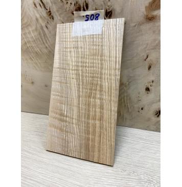 Ясень Оливковый Волнистый заготовка накладки на головку грифа Смешанный ААА Волна ААА 4х105х190 мм-2