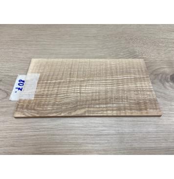 Ясень Оливковый Волнистый заготовка накладки на головку грифа Смешанный ААА Волна ААА 5х105х185 мм-1