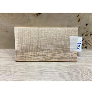 Ясень Оливковый Волнистый заготовка накладки на головку грифа Смешанный ААА Волна ААА 5х105х185 мм-1