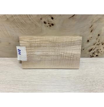 Ясень Оливковый Волнистый заготовка накладки на головку грифа Смешанный ААА Волна ААА 4,5х105х185 мм-0