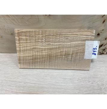 Ясень Оливковый Волнистый заготовка накладки на головку грифа Смешанный ААА Волна ААА 5х105х190 мм-2