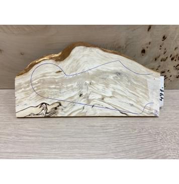 Берёза Шпальт заготовка накладки на головку грифа Смешанный ААА 6х65-100х210 мм-1