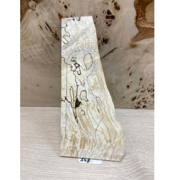 Берёза Шпальт заготовка накладки на головку грифа Смешанный АА 3х55-120х260 мм-0