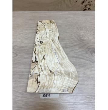 Берёза Шпальт заготовка накладки на головку грифа Смешанный ААА 6х60-130х260 мм-0