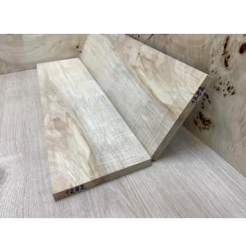 Клён Американский Волнистый заготовка на топ Смешанный АА Волна АА 16,5х168х625 мм 2 шт книжкой (АКЦИЯ)-7