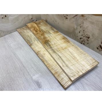 Клён Американский Волнистый заготовка на топ Смешанный АА Волна АА 16,5х168х625 мм 2 шт книжкой (АКЦИЯ)-5