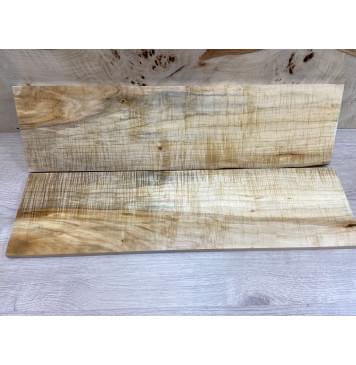 Клён Американский Волнистый заготовка на топ Смешанный АА Волна АА 16,5х168х625 мм 2 шт книжкой (АКЦИЯ)-6