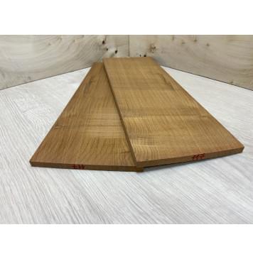 Клён Печёный Волнистый заготовка на топ для Тревел гитары Смешанный АА Волна А 9,5х141х400 мм - 2 шт.(книжкой)-3