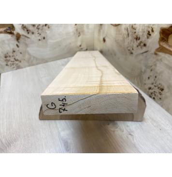 Ольха Волнистая заготовка грифа для электрогитары Смешанный АА Волна ААА 29х130х705 мм-1