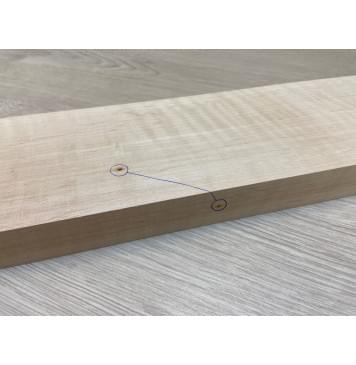 Ольха Волнистая заготовка грифа для электрогитары Смешанный АА Волна ААА 27х104х777 мм-2