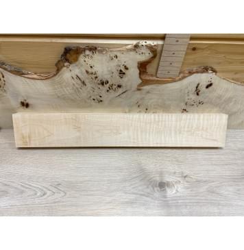 Ольха Волнистая заготовка грифа для электрогитары Тангент АА Волна ААА 29х102х640 мм-4