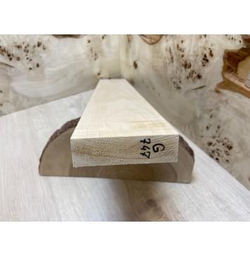 Ольха Волнистая заготовка грифа для электрогитары Тангент АА Волна ААА 29х102х640 мм-5