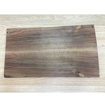 Орех Американский Заболонь заготовка на топ Смешанный А 16,5х152-162х550 мм 2 шт, книжкой (Уценка, трещины)-0