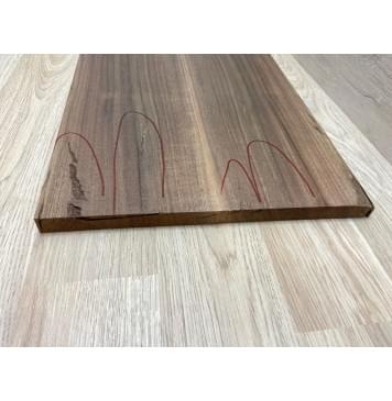 Орех Американский Заболонь заготовка на топ Смешанный А 16,5х152-162х550 мм 2 шт, книжкой (Уценка, трещины)-2