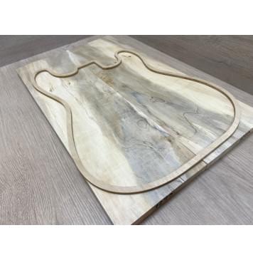 Клён Американский заготовка на топ Смешанный АА 18х165х550 мм 2 шт книжкой -1