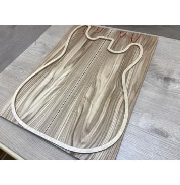 Ясень Оливковый заготовка на топ Тангент ААА 17х176х470 мм 2 шт книжкой-3