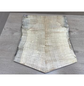 Клён Американский Spalted Волнистый заготовка на топ Смешанный ААА Волна ААА 16,5х180х430-470 мм 2 шт (книжкой) Уценка-гнилостные поражения древесины,под стабилизацию или работу с порозаполнителями-3