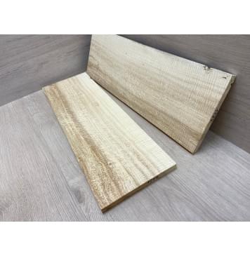 Клён Американский Spalted Волнистый заготовка на топ Смешанный ААА Волна ААА 17х190х590 мм 2 шт (книжкой) Уценка-гнилостные поражения древесины,под стабилизацию или работу с порозаполнителями-1