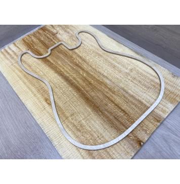 Клён Американский Spalted Волнистый заготовка на топ Смешанный ААА Волна ААА 17х190х590 мм 2 шт (книжкой) Уценка-гнилостные поражения древесины,под стабилизацию или работу с порозаполнителями-5