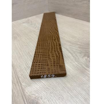 Ясень Печёный Волнистый (180 гр) заготовка накладки для электрогитары Смешанный ААА Волна ААА 12х80х530 мм-4