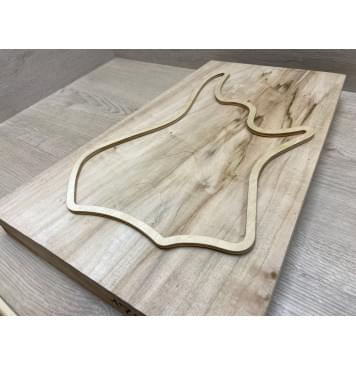 Клён Американский заготовка корпуса для Тревел Гитары Тангет А 48х252-335х460 мм (массив)-4