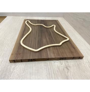 Орех Американский заготовка на топ для Тревел гитары Смешанный ААА 15,5х150х440 мм 2 шт (книжкой)-3