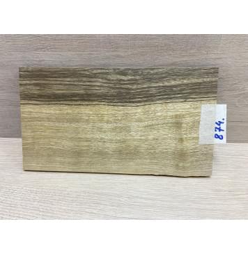 Корина Чёрная заготовка накладки на головку грифа Радиал АА 4,5х130х230 мм -1