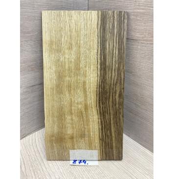 Корина Чёрная заготовка накладки на головку грифа Радиал АА 4,5х130х230 мм -2