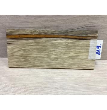 Корина Чёрная заготовка накладки на головку грифа Смешанный ААА 5х95х210 мм -1