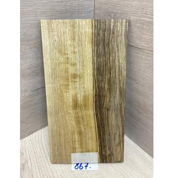 Корина Чёрная заготовка накладки на головку грифа Радиал АА 4,5х130х230 мм -2