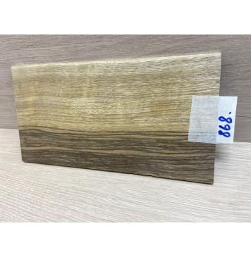 Корина Чёрная заготовка накладки на головку грифа Радиал АА 4,5х130х240 мм -1