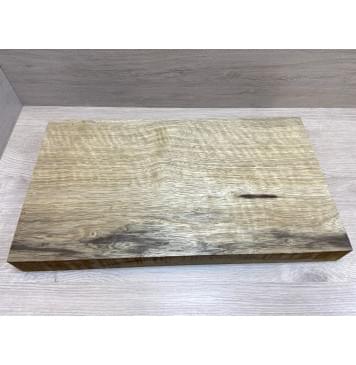 Корина Чёрная Волнистая заготовка корпуса для Тревел гитары Смешанный АА Волна А 48,5х272х485 мм (массив)-3