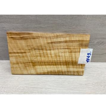 Ольха Волнистая заготовка накладки на головку грифа Радиал АА Волна ААА 7х124х210 мм-2