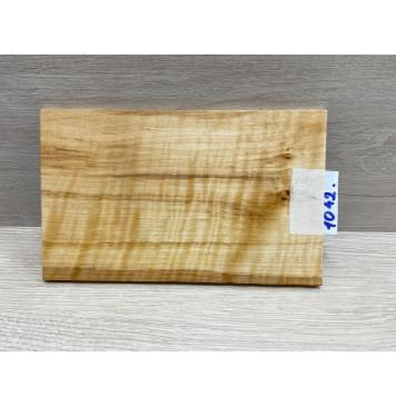 Ольха Волнистая заготовка накладки на головку грифа Смешанный А Волна АА 7х125х195 мм-2