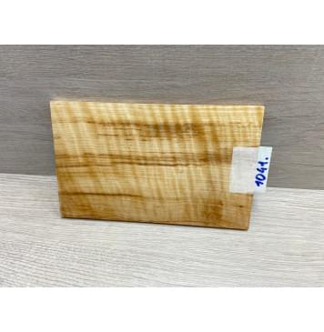 Ольха Волнистая заготовка накладки на головку грифа Смешанный АА Волна АА 7х125х195 мм-0