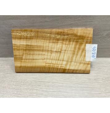 Ольха Волнистая заготовка накладки на головку грифа Радиал АА Волна ААА 7х123х210 ммй-0