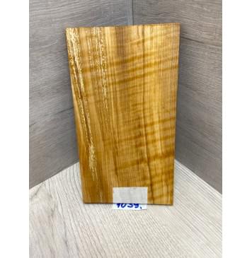 Ольха Волнистая заготовка накладки на головку грифа Радиал АА Волна ААА 7х123х210 ммй-1