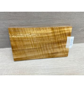 Ольха Волнистая заготовка накладки на головку грифа Радиал АА Волна ААА 8х123х210 мм-3