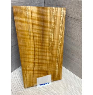 Ольха Волнистая заготовка накладки на головку грифа Радиал АА Волна ААА 8х123х210 мм-2