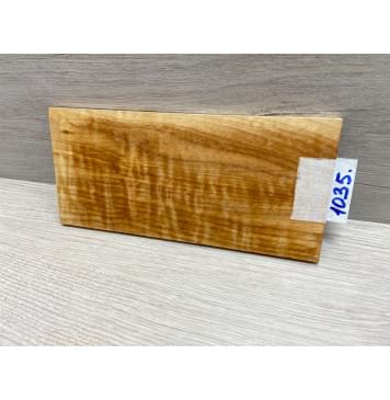 Ольха Волнистая заготовка накладки на головку грифа Смешанный ААА Волна А 7х105х220 мм-1