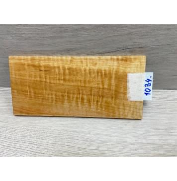 Ольха Волнистая заготовка накладки на головку грифа Смешанный ААА Волна АА 7х105х220 мм-1