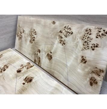 Тополь Кап заготовка на топ Смешанный ААА 24х270х660мм 2шт книжкой-3