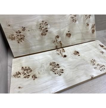 Тополь Кап заготовка на топ Смешанный ААА 24х270х660мм 2шт книжкой-2